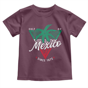 Gulf Of Mexico Since 1672 Toddler T Shirt TS09 Maroon Print Your Wear