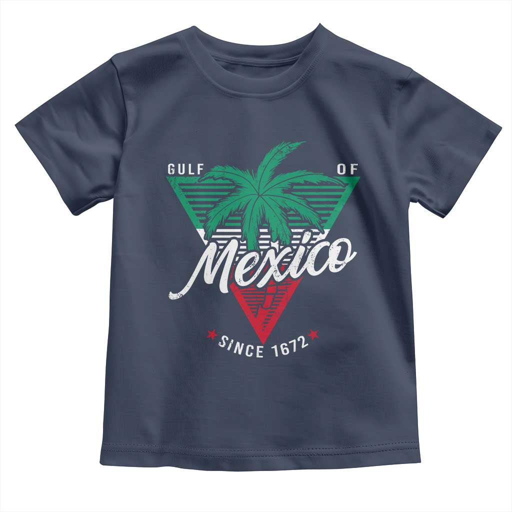 Gulf Of Mexico Since 1672 Toddler T Shirt TS09 Navy Print Your Wear