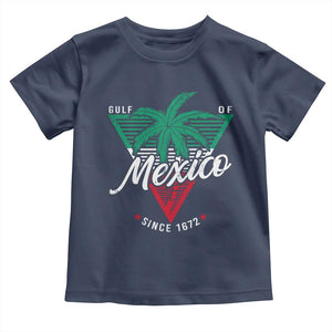 Gulf Of Mexico Since 1672 Toddler T Shirt TS09 Navy Print Your Wear