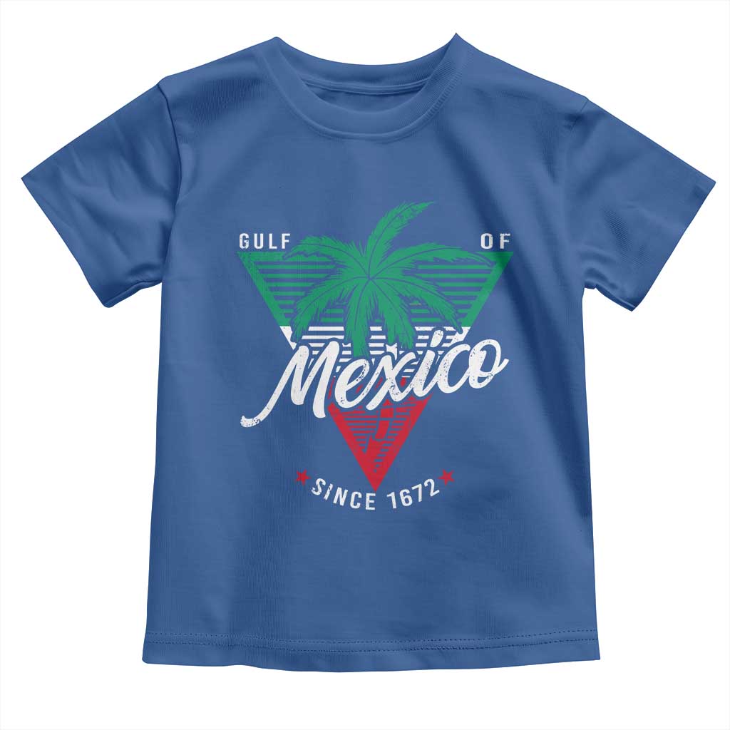 Gulf Of Mexico Since 1672 Toddler T Shirt TS09 Royal Blue Print Your Wear