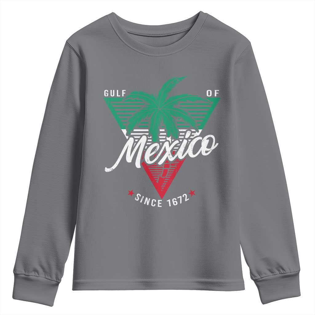 Gulf Of Mexico Since 1672 Youth Sweatshirt TS09 Charcoal Print Your Wear