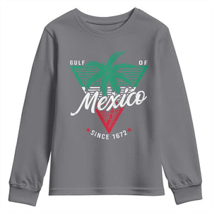 Gulf Of Mexico Since 1672 Youth Sweatshirt TS09 Charcoal Print Your Wear