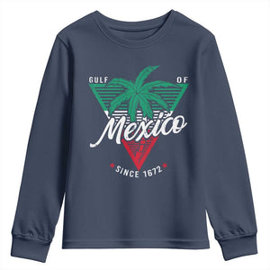 Gulf Of Mexico Since 1672 Youth Sweatshirt TS09 Navy Print Your Wear