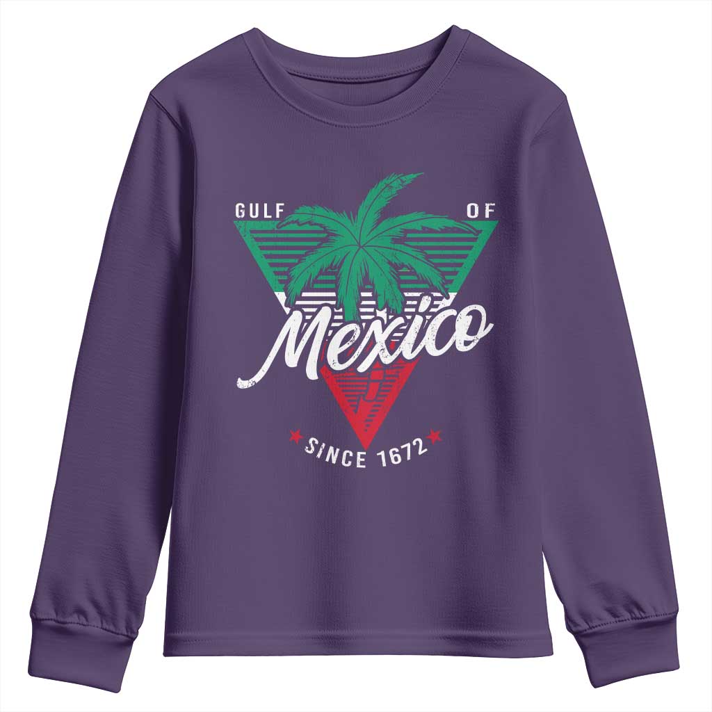 Gulf Of Mexico Since 1672 Youth Sweatshirt TS09 Purple Print Your Wear