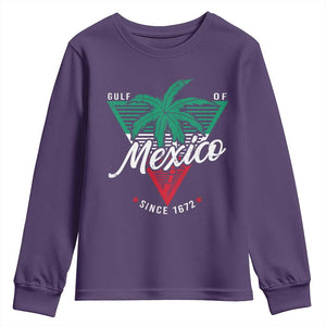 Gulf Of Mexico Since 1672 Youth Sweatshirt TS09 Purple Print Your Wear