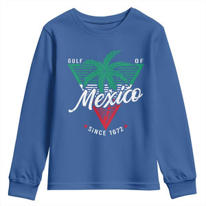 Gulf Of Mexico Since 1672 Youth Sweatshirt TS09 Royal Blue Print Your Wear