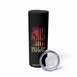 Gulf Of USA Est 2025 Skinny Tumbler Sunset American Flag Gulf Mexico TS09 Print Your Wear
