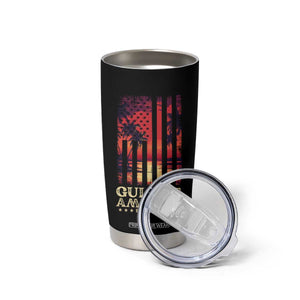 Gulf Of USA Est 2025 Tumbler Cup Sunset American Flag Gulf Mexico TS09 Print Your Wear