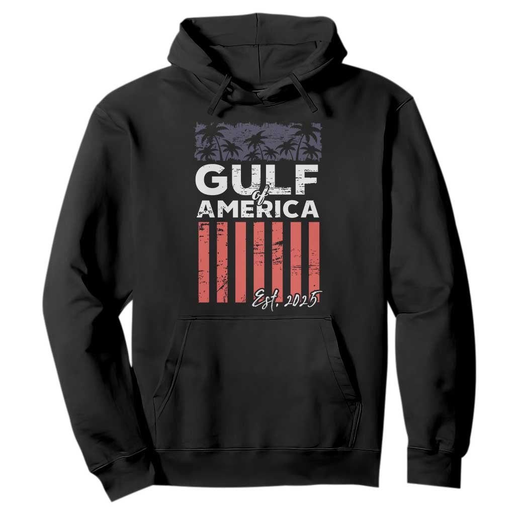 Gulf Of USA Hoodie Est 2025 American Flag Gulf Mexico TS09 Black Print Your Wear