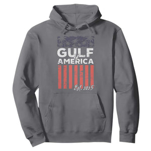 Gulf Of USA Hoodie Est 2025 American Flag Gulf Mexico TS09 Charcoal Print Your Wear