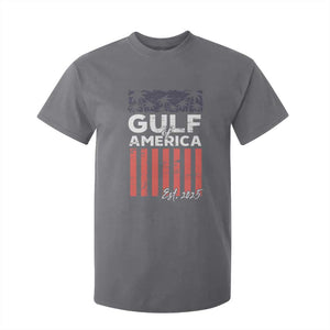 Gulf Of USA T Shirt For Kid Est 2025 American Flag Gulf Mexico TS09 Charcoal Print Your Wear