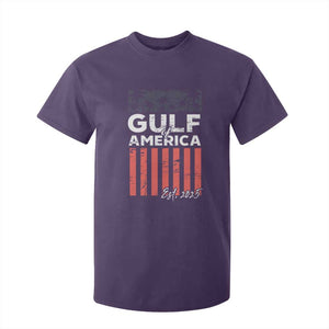 Gulf Of USA T Shirt For Kid Est 2025 American Flag Gulf Mexico TS09 Purple Print Your Wear
