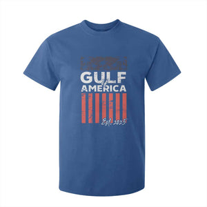 Gulf Of USA T Shirt For Kid Est 2025 American Flag Gulf Mexico TS09 Royal Blue Print Your Wear