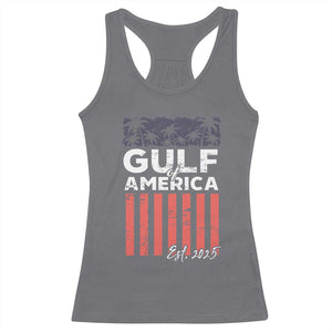 Gulf Of USA Racerback Tank Top Est 2025 American Flag Gulf Mexico TS09 Charcoal Print Your Wear