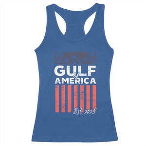 Gulf Of USA Racerback Tank Top Est 2025 American Flag Gulf Mexico TS09 Royal Blue Print Your Wear