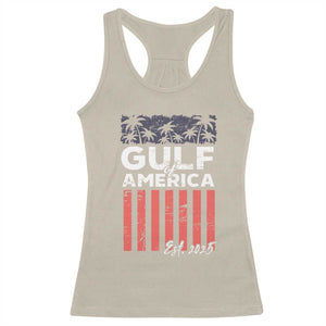 Gulf Of USA Racerback Tank Top Est 2025 American Flag Gulf Mexico TS09 Sand Print Your Wear
