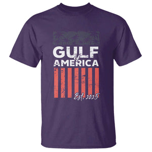 Gulf Of USA T Shirt Est 2025 American Flag Gulf Mexico TS09 Purple Print Your Wear