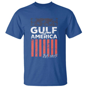 Gulf Of USA T Shirt Est 2025 American Flag Gulf Mexico TS09 Royal Blue Print Your Wear