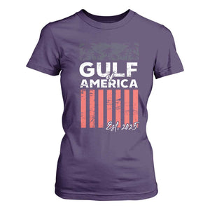 Gulf Of USA T Shirt For Women Est 2025 American Flag Gulf Mexico TS09 Purple Print Your Wear