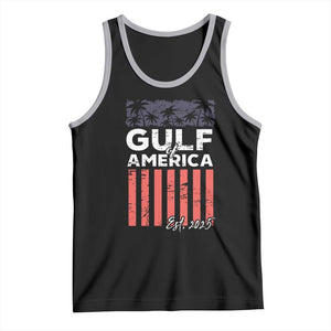 Gulf Of USA Tank Top Est 2025 American Flag Gulf Mexico TS09 Black Athletic Heather Print Your Wear