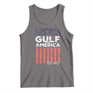 Gulf Of USA Tank Top Est 2025 American Flag Gulf Mexico TS09 Deep Heather Print Your Wear
