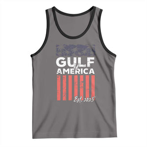 Gulf Of USA Tank Top Est 2025 American Flag Gulf Mexico TS09 Deep Heather Black Print Your Wear