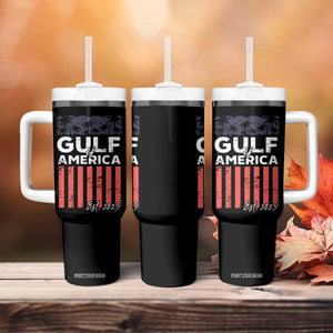 Gulf Of USA Tumbler With Handle Est 2025 American Flag Gulf Mexico TS09 Print Your Wear