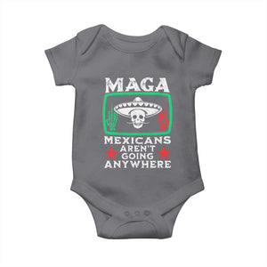 Mexicans Arent Going Anywhere Baby Onesie TS09 Charcoal Print Your Wear