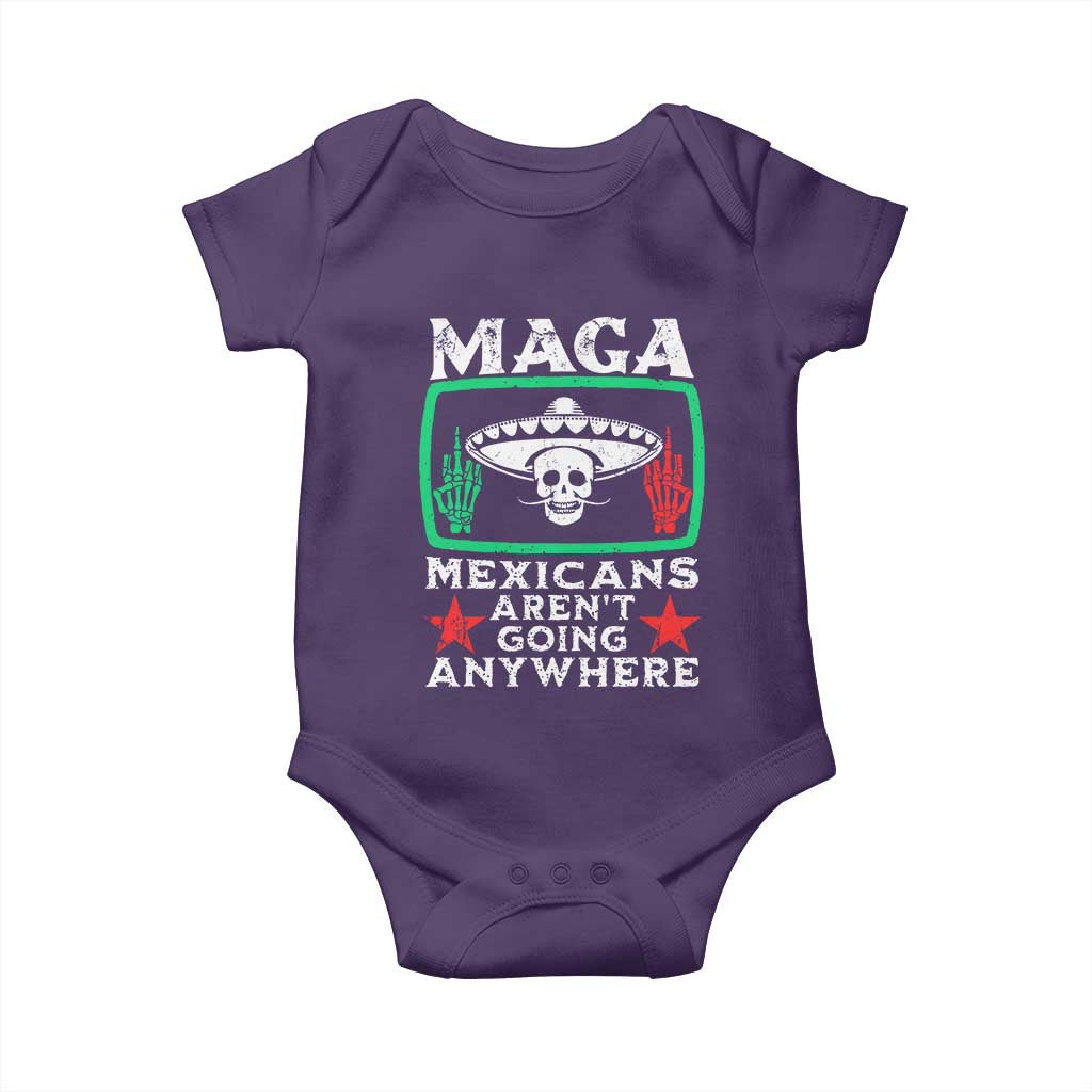 Mexicans Arent Going Anywhere Baby Onesie TS09 Purple Print Your Wear