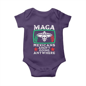 Mexicans Arent Going Anywhere Baby Onesie TS09 Purple Print Your Wear