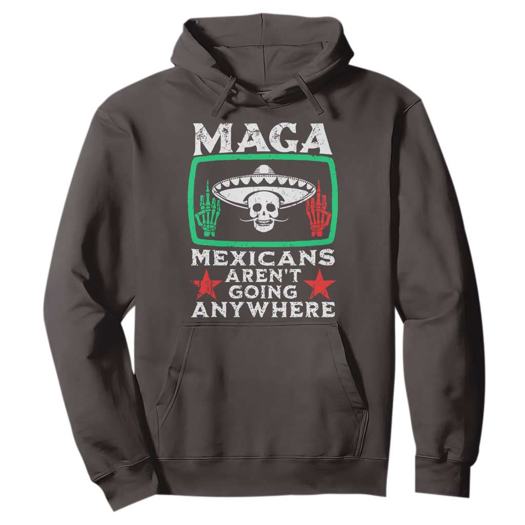 Mexicans Arent Going Anywhere Hoodie TS09 Dark Chocolate Print Your Wear