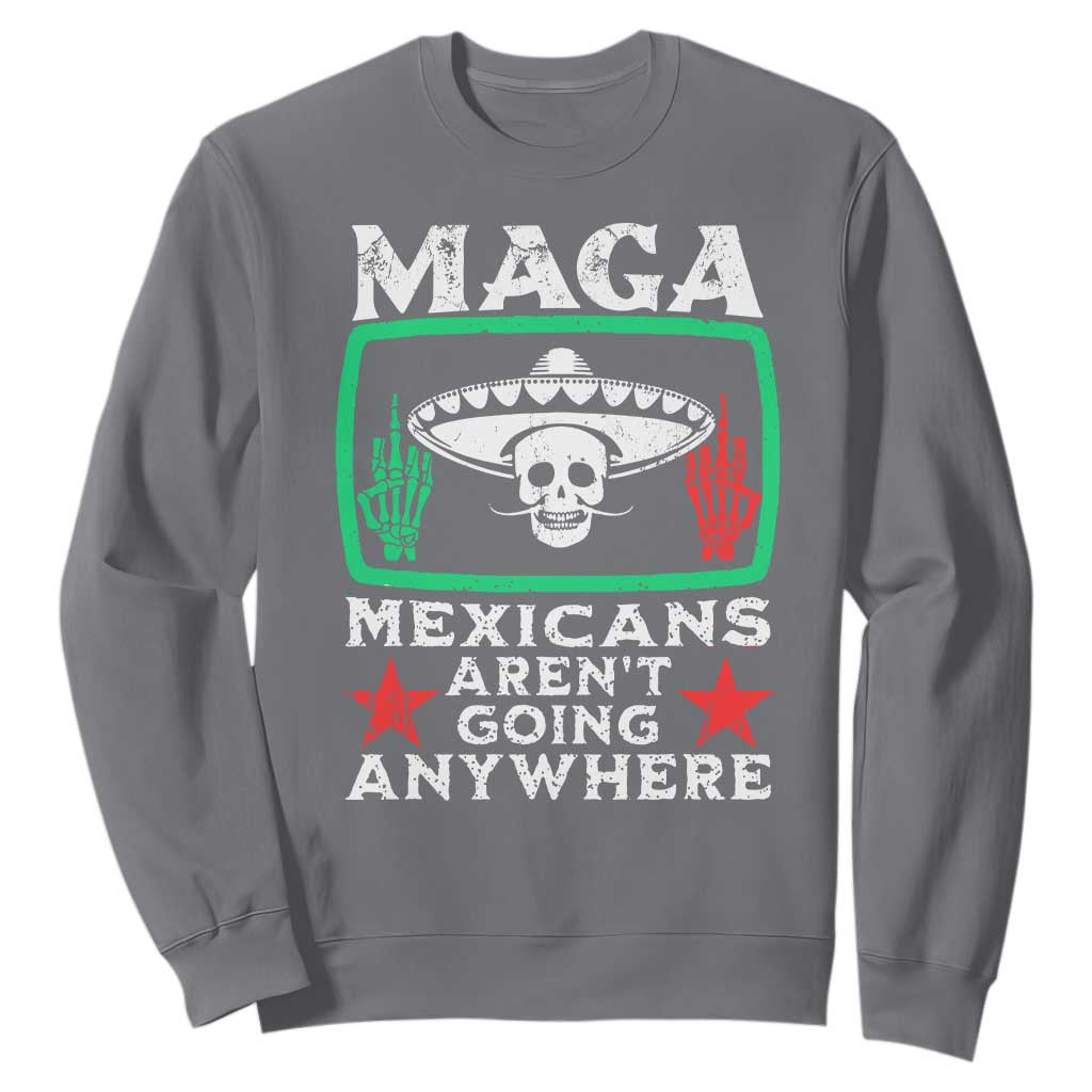 Mexicans Arent Going Anywhere Sweatshirt TS09 Charcoal Print Your Wear