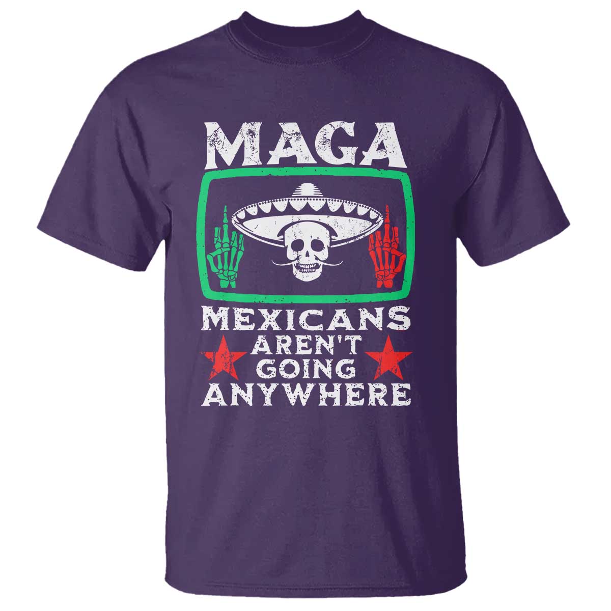 Mexicans Arent Going Anywhere T Shirt Immigrants Rights TS09 Purple Print Your Wear