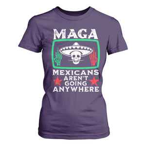 Mexicans Arent Going Anywhere T Shirt For Women TS09 Purple Print Your Wear