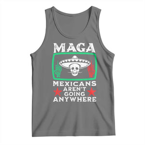 Mexicans Arent Going Anywhere Tank Top TS09 Black Heather Print Your Wear