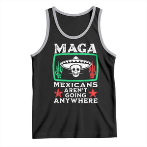 Mexicans Arent Going Anywhere Tank Top TS09 Black Athletic Heather Print Your Wear