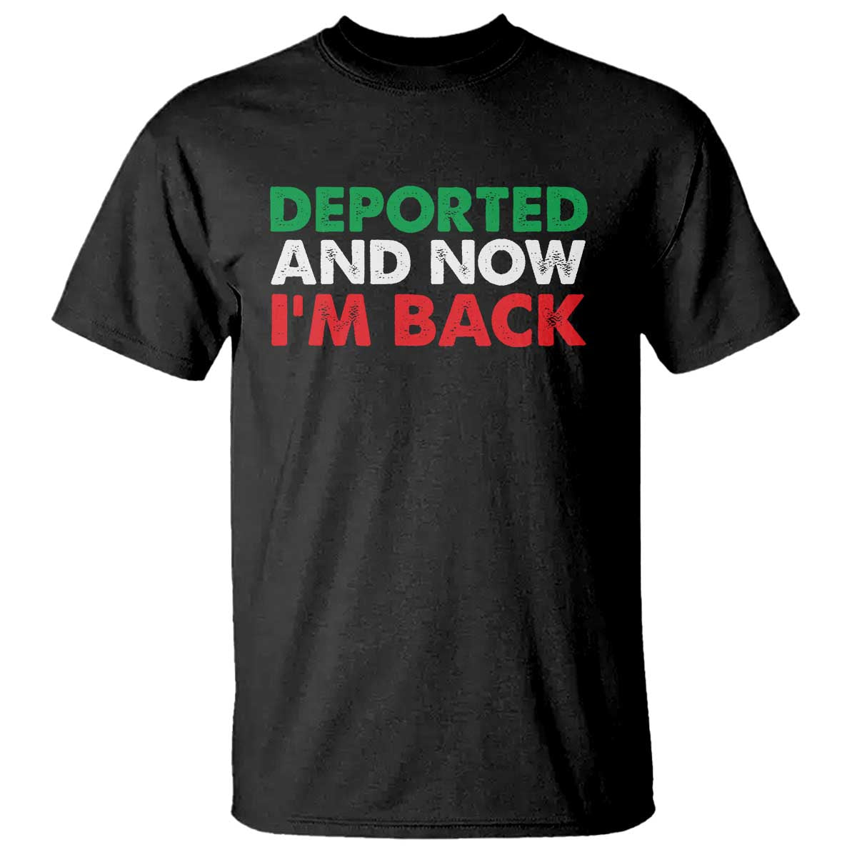 Deported And Now I'm Back T Shirt TS09 Black Print Your Wear