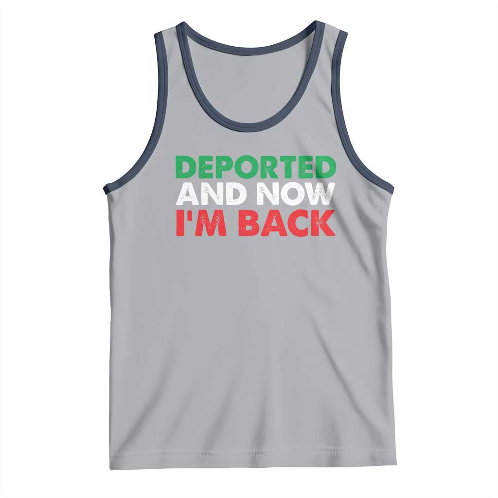 Deported And Now I'm Back Tank Top TS09 Athletic Heather Navy Print Your Wear