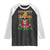 Deported And Now I'm Back Raglan Shirt Funny Mexican Sugar Skull TS09 Black White Print Your Wear
