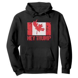 Hey Trump Canada Flag Hoodie TS09 Black Print Your Wear