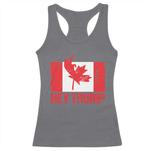 Hey Trump Canada Flag Racerback Tank Top TS09 Charcoal Print Your Wear