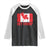 Hey Trump Canada Flag Raglan Shirt TS09 Black White Print Your Wear