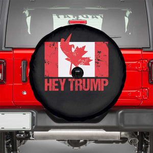 Hey Trump Canada Flag Spare Tire Cover TS09 Black Print Your Wear