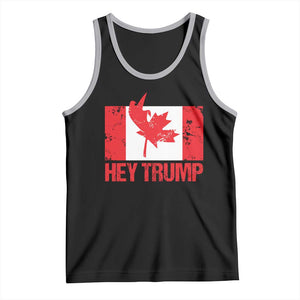 Hey Trump Canada Flag Tank Top TS09 Black Athletic Heather Print Your Wear