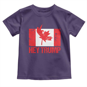Hey Trump Canada Flag Toddler T Shirt TS09 Purple Print Your Wear