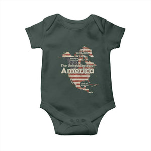 The New Trump Map Of USA Baby Onesie Canada Greenland Gulf Of Mexico TS09 Print Your Wear