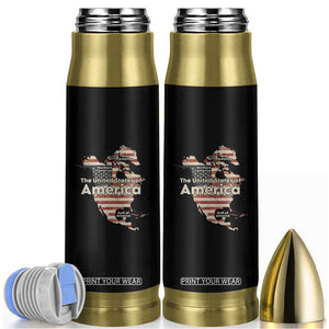 The New Trump Map Of USA Bullet Tumbler Canada Greenland Gulf Of Mexico TS09 Black Print Your Wear