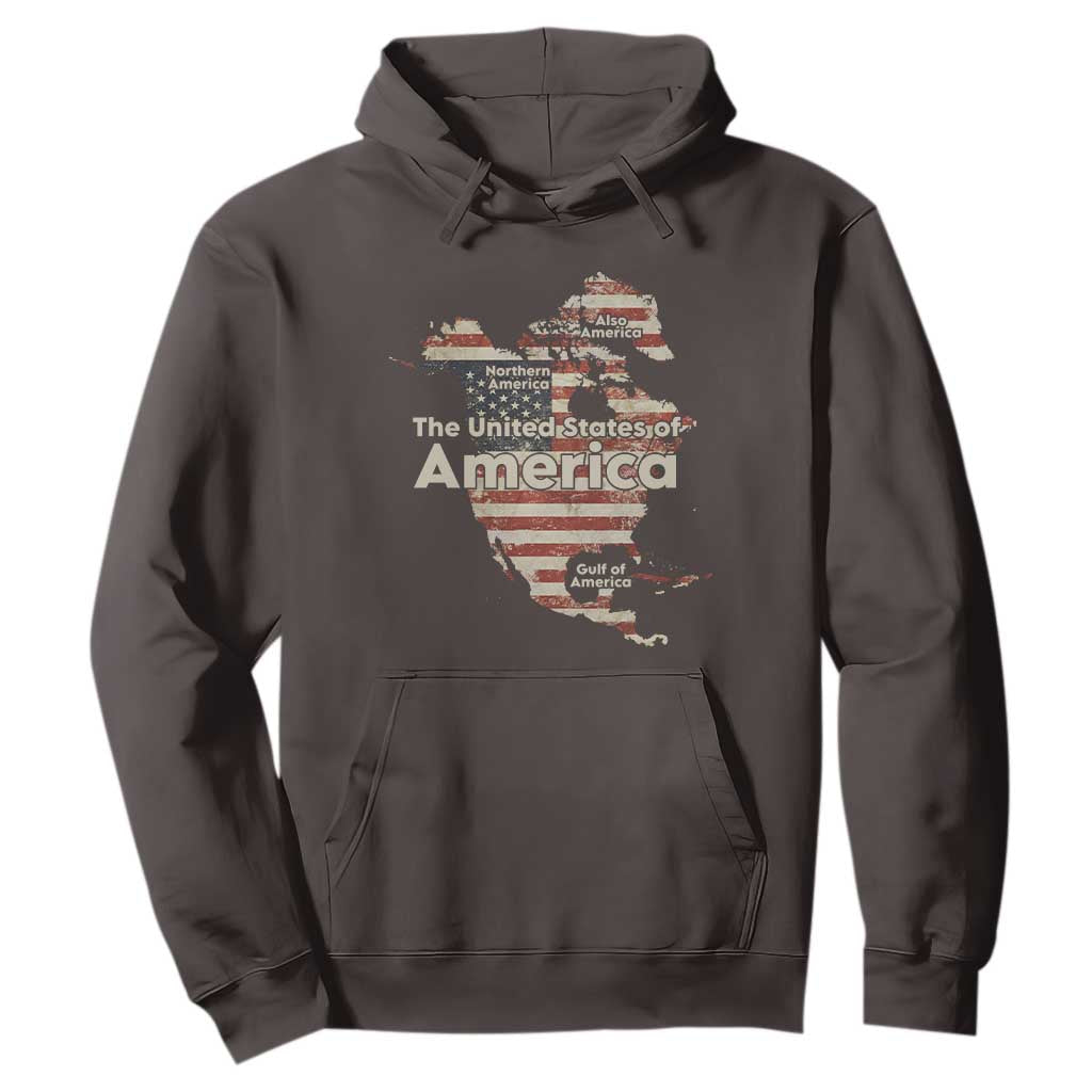 The New Trump Map Of USA Hoodie Canada Greenland Gulf Of Mexico TS09 Dark Chocolate Print Your Wear