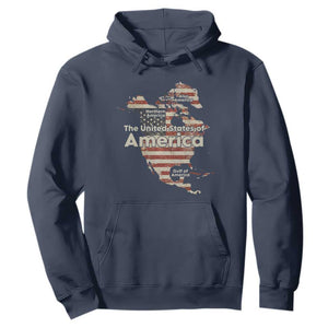 The New Trump Map Of USA Hoodie Canada Greenland Gulf Of Mexico TS09 Navy Print Your Wear