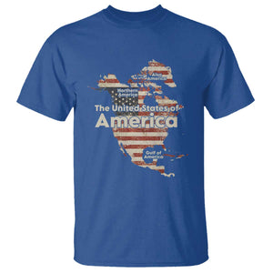 The New Trump Map Of USA T Shirt Canada Greenland Gulf Of Mexico TS09 Royal Blue Print Your Wear